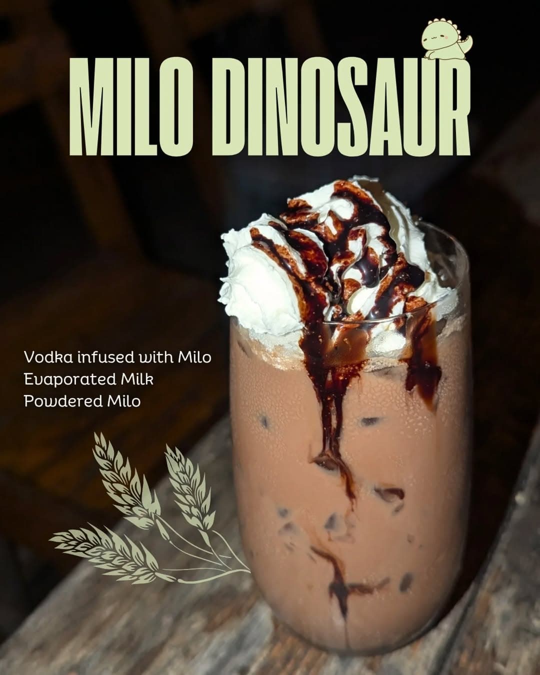 Milo Dinosaur — signature cocktail at Brian's Bar